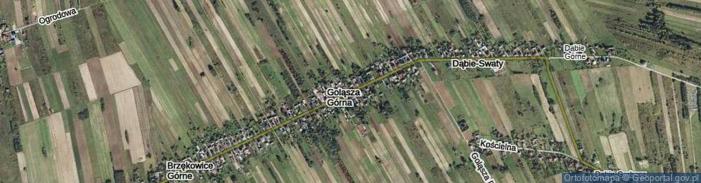 Zdjęcie satelitarne Goląsza Górna ul.